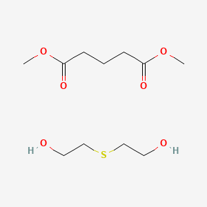 molecular formula C11H22O6S B14496398 Dimethyl pentanedioate;2-(2-hydroxyethylsulfanyl)ethanol CAS No. 65665-46-5
