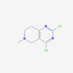 molecular formula C8H9Cl2N3 B1449641 2,4-Dichloro-6-methyl-5,6,7,8-tetrahydropyrido[4,3-d]pyrimidine CAS No. 1350738-72-5