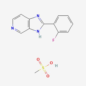 molecular formula C13H12FN3O3S B1449642 2-(2-Fluorophenyl)-3H-imidazo[4,5-c]pyridine methanesulfonate CAS No. 1221449-52-0