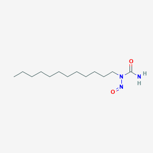 molecular formula C13H27N3O2 B14496438 N-Dodecyl-N-nitrosourea CAS No. 63592-24-5