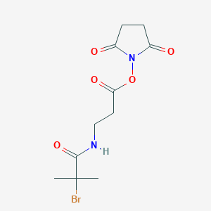 beta-Alanine, N-(2-bromo-2-methyl-1-oxopropyl)-, 2,5-dioxo-1-pyrrolidinyl ester