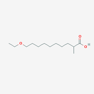 molecular formula C13H26O3 B14496444 10-Ethoxy-2-methyldecanoic acid CAS No. 63566-65-4
