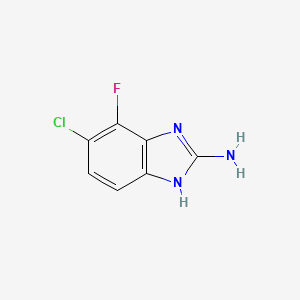 molecular formula C7H5ClFN3 B1449647 5-Chloro-4-fluoro-1H-benzo[d]imidazol-2-amine CAS No. 1388060-05-6