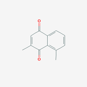 molecular formula C12H10O2 B14496475 2,8-Dimethyl-1,4-naphthoquinone CAS No. 63837-76-3