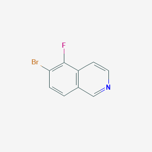 molecular formula C9H5BrFN B1449649 6-Bromo-5-fluoroisoquinoline CAS No. 1432754-56-7