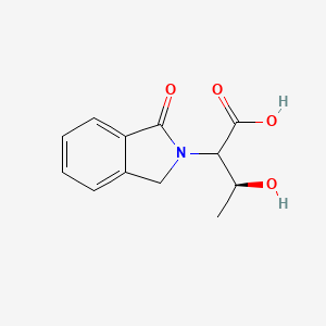 molecular formula C12H13NO4 B1449652 (2R,3S)-3-hydroxy-2-(1-oxo-1,3-dihydro-2H-isoindol-2-yl)butanoic acid CAS No. 1902162-66-6