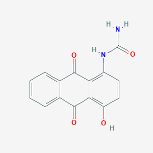 molecular formula C15H10N2O4 B14496550 N-(4-Hydroxy-9,10-dioxo-9,10-dihydroanthracen-1-yl)urea CAS No. 63086-51-1