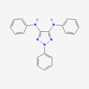 molecular formula C20H17N5 B14496561 N~4~,N~5~,2-Triphenyl-2H-1,2,3-triazole-4,5-diamine CAS No. 64164-13-2