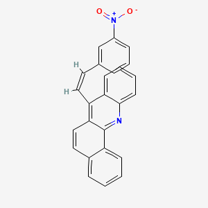 molecular formula C25H16N2O2 B14496583 7-(m-Nitrostyryl)benz(c)acridine CAS No. 63021-48-7