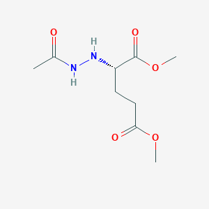 molecular formula C9H16N2O5 B14496586 dimethyl (2S)-2-(2-acetylhydrazinyl)pentanedioate CAS No. 62969-38-4
