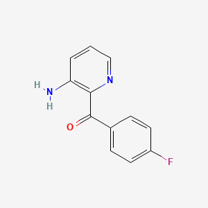 molecular formula C12H9FN2O B1449659 2-(4-Fluorobenzoyl)pyridin-3-amine CAS No. 1600982-28-2