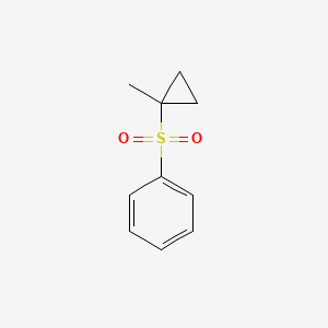 molecular formula C10H12O2S B14496591 (1-Methylcyclopropane-1-sulfonyl)benzene CAS No. 65288-19-9