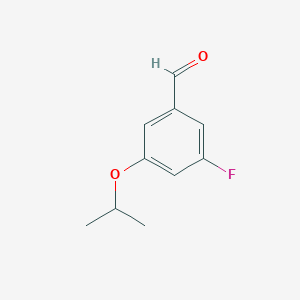molecular formula C10H11FO2 B1449660 3-氟-5-(异丙氧基)苯甲醛 CAS No. 1289030-71-2