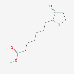molecular formula C12H20O3S B14496678 Methyl 7-(3-oxothiolan-2-YL)heptanoate CAS No. 64318-41-8