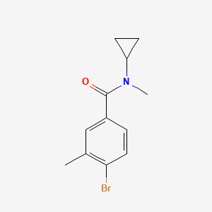 molecular formula C12H14BrNO B1449671 4-Bromo-N-cyclopropyl-N,3-dimethylbenzamide CAS No. 1714185-79-1