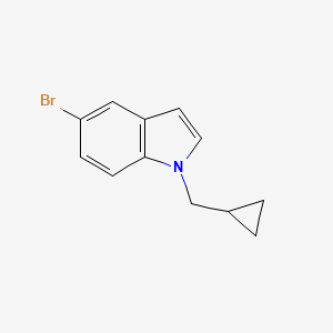 molecular formula C12H12BrN B1449672 5-Bromo-1-(cyclopropylmethyl)-1H-indole CAS No. 1361110-66-8