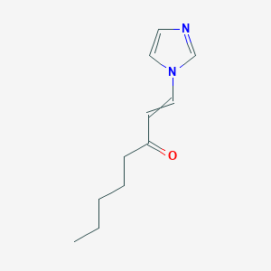 molecular formula C11H16N2O B14496742 1-(1H-Imidazol-1-yl)oct-1-en-3-one CAS No. 64207-88-1