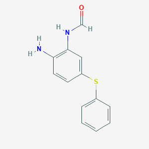 molecular formula C13H12N2OS B14496761 N-[2-Amino-5-(phenylsulfanyl)phenyl]formamide CAS No. 63580-89-2