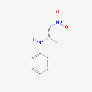 molecular formula C9H10N2O2 B14496768 N-(1-Nitroprop-1-en-2-yl)aniline CAS No. 62875-03-0