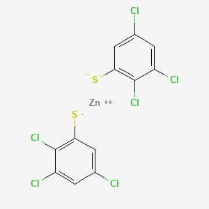 molecular formula C12H4Cl6S2Zn B14496769 Zinc, bis(2,3,5-trichlorophenylthio)- CAS No. 63885-02-9