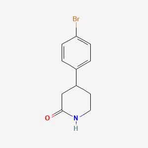 molecular formula C11H12BrNO B1449678 4-(4-Bromophenyl)piperidin-2-one CAS No. 1893051-68-7