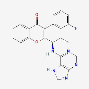 molecular formula C23H18FN5O2 B1449679 Tenalisib R Enantiomer CAS No. 1639417-54-1
