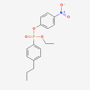 molecular formula C17H20NO5P B14496790 Phosphonic acid, (1-propynyl)-, di(2-propynyl) ester CAS No. 63869-29-4