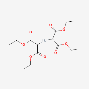 molecular formula C14H22HgO8 B14496809 Bis(1,3-diethoxy-1,3-dioxopropan-2-yl)mercury CAS No. 64451-25-8