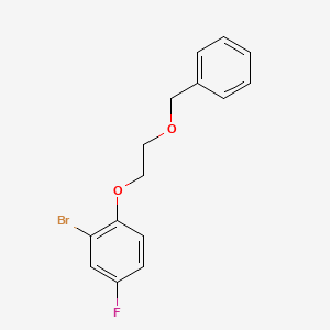 1-(2-(Benzyloxy)ethoxy)-2-bromo-4-fluorobenzene