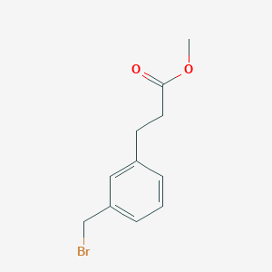molecular formula C11H13BrO2 B14496872 Methyl 3-[3-(bromomethyl)phenyl]propanoate CAS No. 63264-66-4