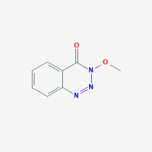 molecular formula C8H7N3O2 B14496879 3-Methoxy-1,2,3-benzotriazin-4(3H)-one CAS No. 64908-55-0