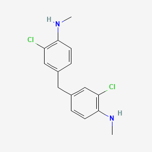 molecular formula C15H16Cl2N2 B14496880 4,4'-Methylenebis(2-chloro-N-methylaniline) CAS No. 62952-05-0