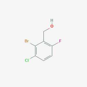 molecular formula C7H5BrClFO B1449690 2-Bromo-3-chloro-6-fluorobenzyl alcohol CAS No. 1823576-75-5