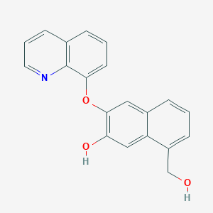 molecular formula C20H15NO3 B14496923 8-Quinolinolium 3'-hydroxy-2'-naphthoate CAS No. 63716-65-4