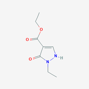 molecular formula C8H12N2O3 B1449697 ethyl 1-ethyl-5-hydroxy-1H-pyrazole-4-carboxylate CAS No. 1546671-56-0