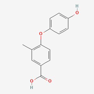 molecular formula C14H12O4 B1449706 4-(4-羟基苯氧基)-3-甲基苯甲酸 CAS No. 93044-93-0