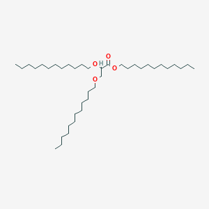 molecular formula C39H78O4 B14497077 Dodecyl 2,3-bis(dodecyloxy)propanoate CAS No. 64713-51-5