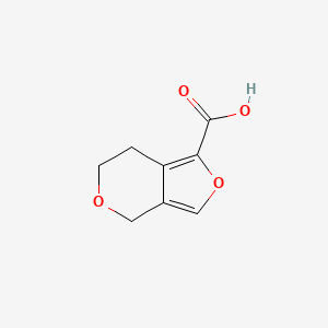 molecular formula C8H8O4 B1449708 4H,6H,7H-furo[3,4-c]pyran-1-carboxylic acid CAS No. 1601736-71-3