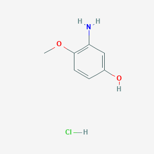 molecular formula C7H10ClNO2 B1449713 3-Amino-4-methoxyphenol hydrochloride CAS No. 1803611-09-7