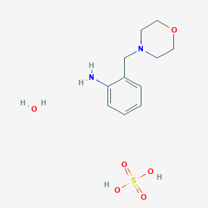 molecular formula C11H20N2O6S B1449714 2-(Morpholin-4-ylmethyl)aniline sulfate hydrate CAS No. 1262983-79-8