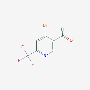 molecular formula C7H3BrF3NO B1449720 4-Bromo-6-(trifluoromethyl)nicotinaldehyde CAS No. 1060810-63-0