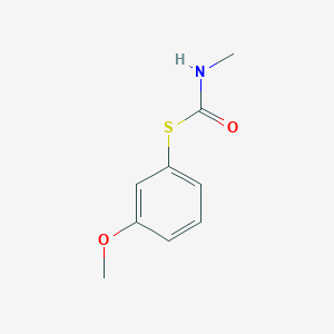 molecular formula C9H11NO2S B14497217 S-(3-Methoxyphenyl) methylcarbamothioate CAS No. 65144-62-9