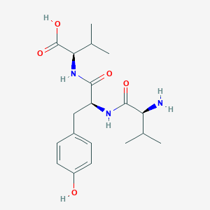 molecular formula C19H29N3O5 B14497241 L-Valyl-L-tyrosyl-D-valine CAS No. 64834-42-0