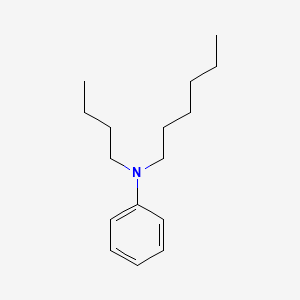 molecular formula C16H27N B14497255 N-Butyl-N-hexylaniline CAS No. 65133-65-5