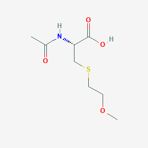 molecular formula C8H15NO4S B14497264 N-Acetyl-S-(2-methoxyethyl)-L-cysteine CAS No. 64349-12-8