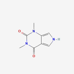 molecular formula C8H9N3O2 B1449727 1,3-dimethyl-1,6-dihydro-2H-pyrrolo[3,4-d]pyrimidine-2,4(3H)-dione CAS No. 1396807-57-0