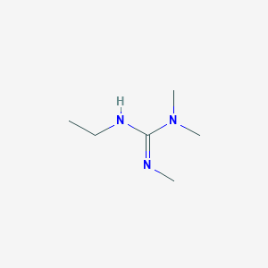 molecular formula C6H15N3 B14497271 N'-Ethyl-N,N,N''-trimethylguanidine CAS No. 63493-57-2