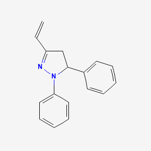 molecular formula C17H16N2 B14497294 3-Ethenyl-1,5-diphenyl-4,5-dihydro-1H-pyrazole CAS No. 63314-76-1