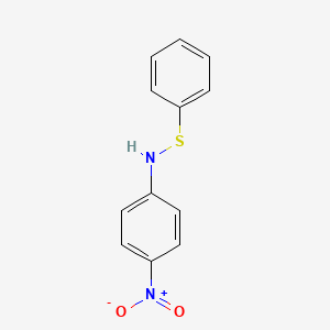 molecular formula C12H10N2O2S B14497340 4-nitro-N-phenylsulfanyl-aniline CAS No. 64168-52-1