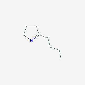 molecular formula C8H15N B14497394 5-Butyl-3,4-dihydro-2H-pyrrole CAS No. 64319-86-4
